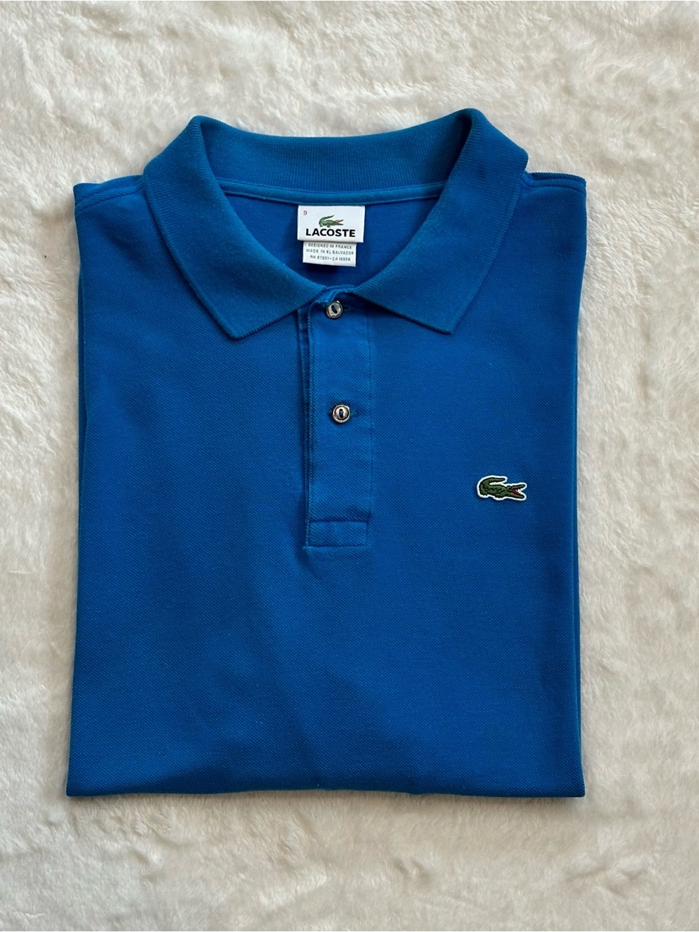 Lacoste Men's Royal Blue Polo with Crocodile Logo